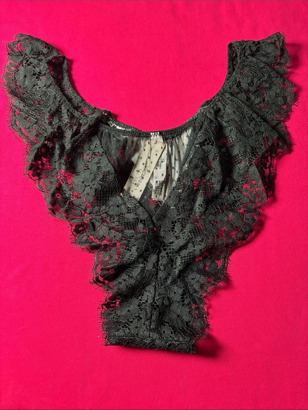 Victoria's Secret Black Lace Cheeky High-Cut Panty